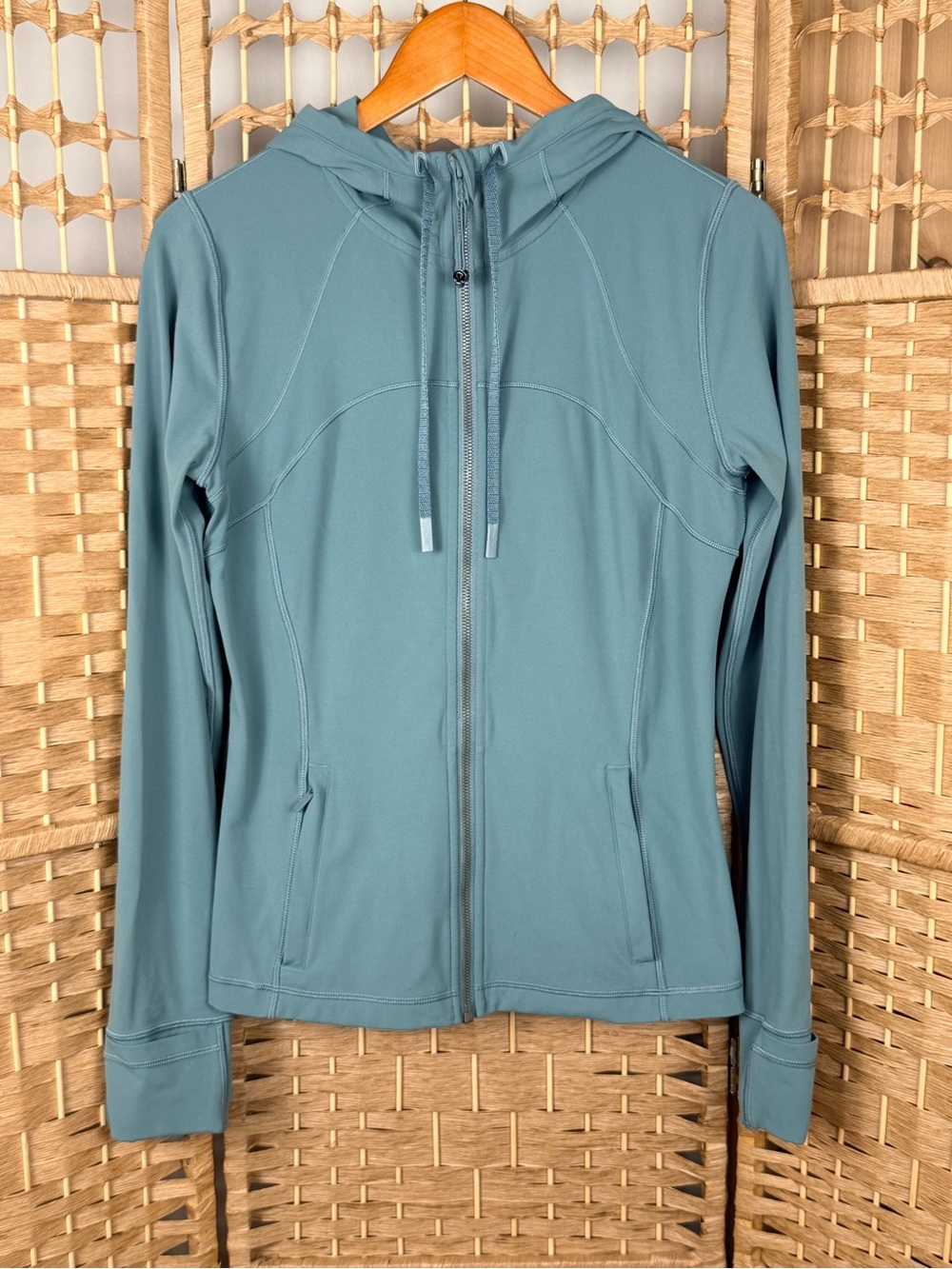 Lululemon Hooded Define Jacket *Nulu Tidewater Teal Size 10